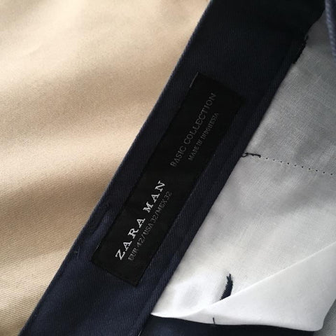 Chino Zara Dark Blue
